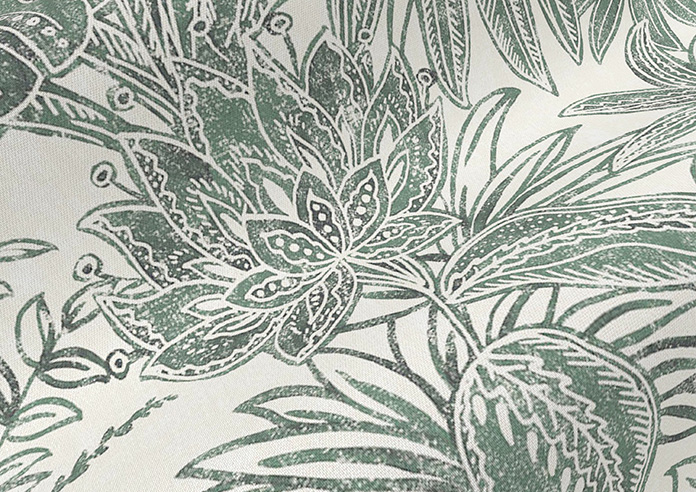 Maui, Green Ink - Roman Blind - Image 4